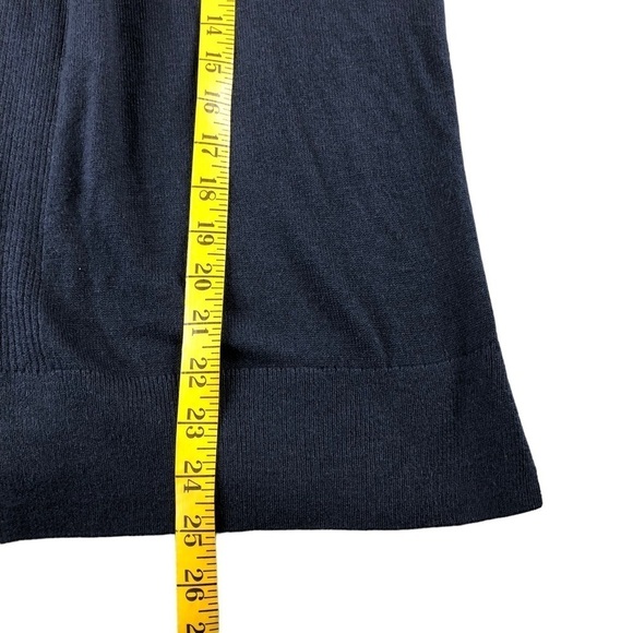 Loft Womens Small Blue Wrap Bell Sleeve Open Front Cardigan Sweater - Picture 7 of 11